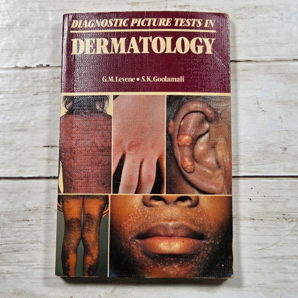 Wolfe Diagnostic Picture Tests in Dermatology Book 1986 Levene Goolamali Medical